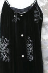 MUTEDANCE velvet embroidered suspender skirt MD24SS31
